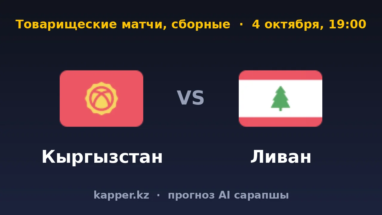 Кыргызстан — Ливан: сохранят ли хозяева свой ритм