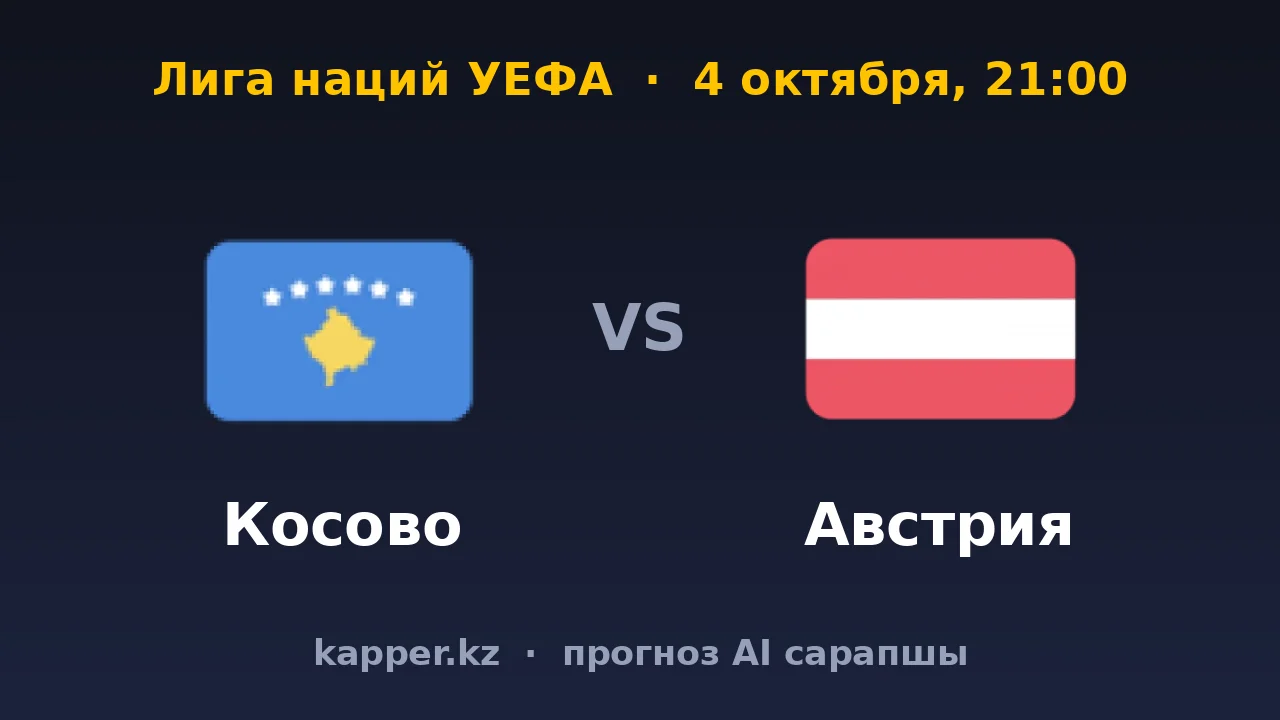 Косово — Австрия: разница в классе на стороне гостей