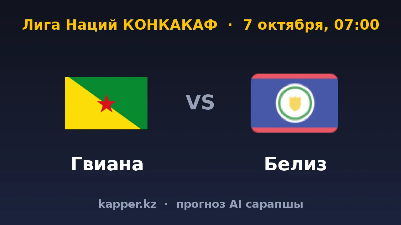 Гвиана — Белиз: продолжение серии дома