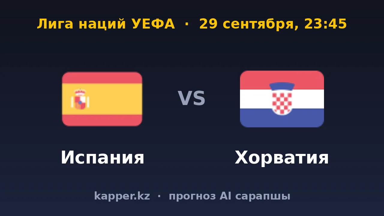 Испания — Хорватия: с каким счётом продолжится победная серия
