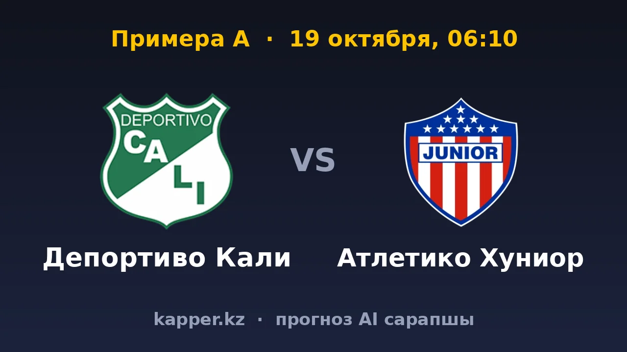 Депортиво Кали — Атлетико Хуниор: домашняя уверенность против нестабильного гостя