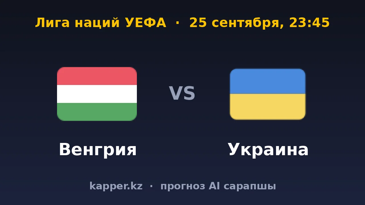 Венгрия — Украина: в Будапеште решают домашние стены